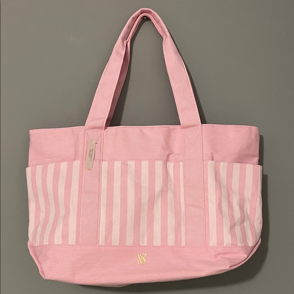 Victoria's Secret Pink Striped Tote